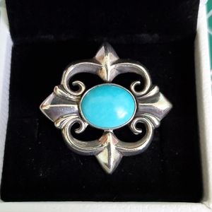 December Birthstone Turquoise Pendant. Vintage!
